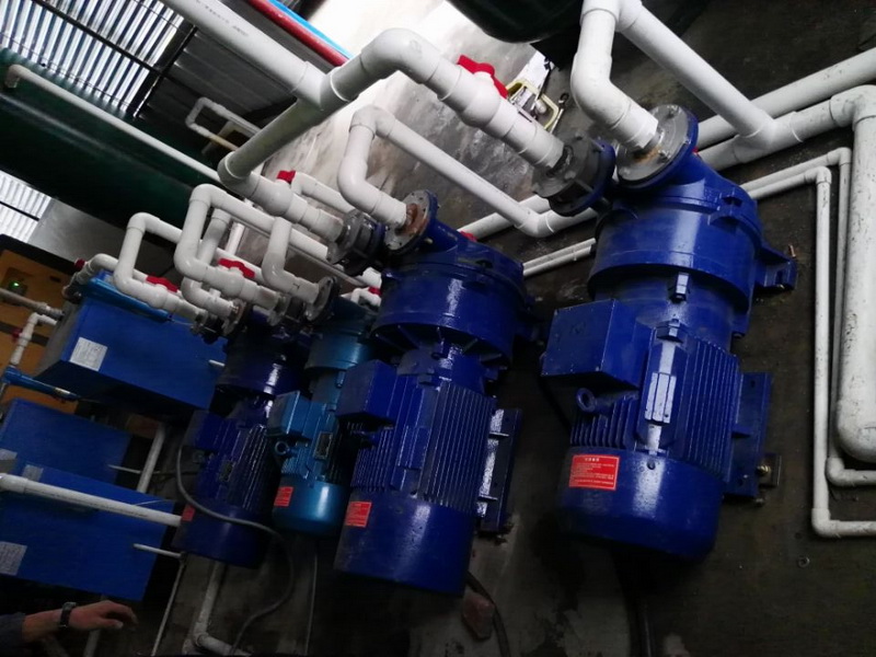 2BVA5121水环真空泵客户使用现场